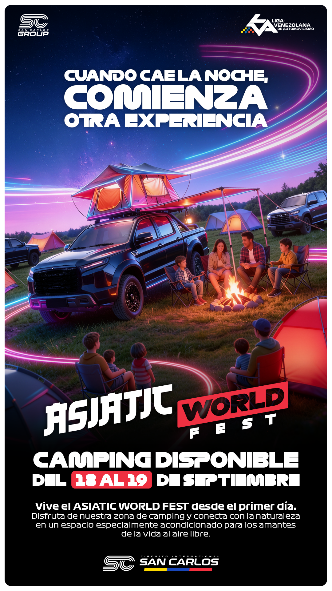 Camping del Asiatic World Fest desde el 18 al 19 de septiembre
