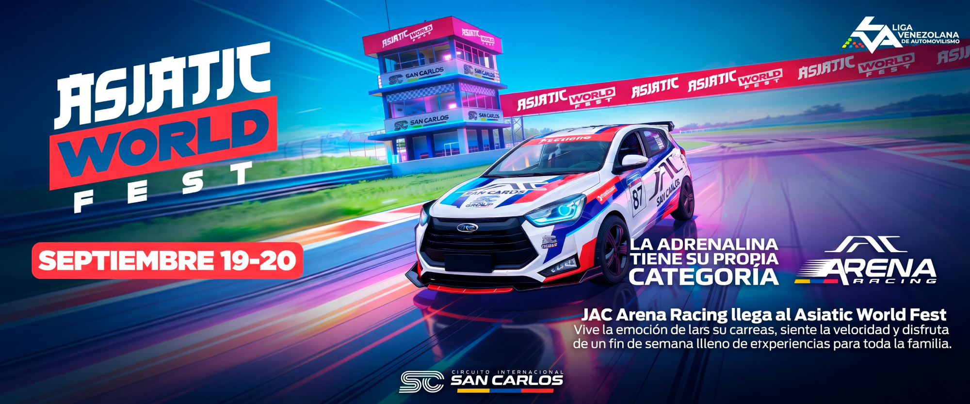JAC Arena Racing llega al Asiatic World Fest — Septiembre 19 y 20