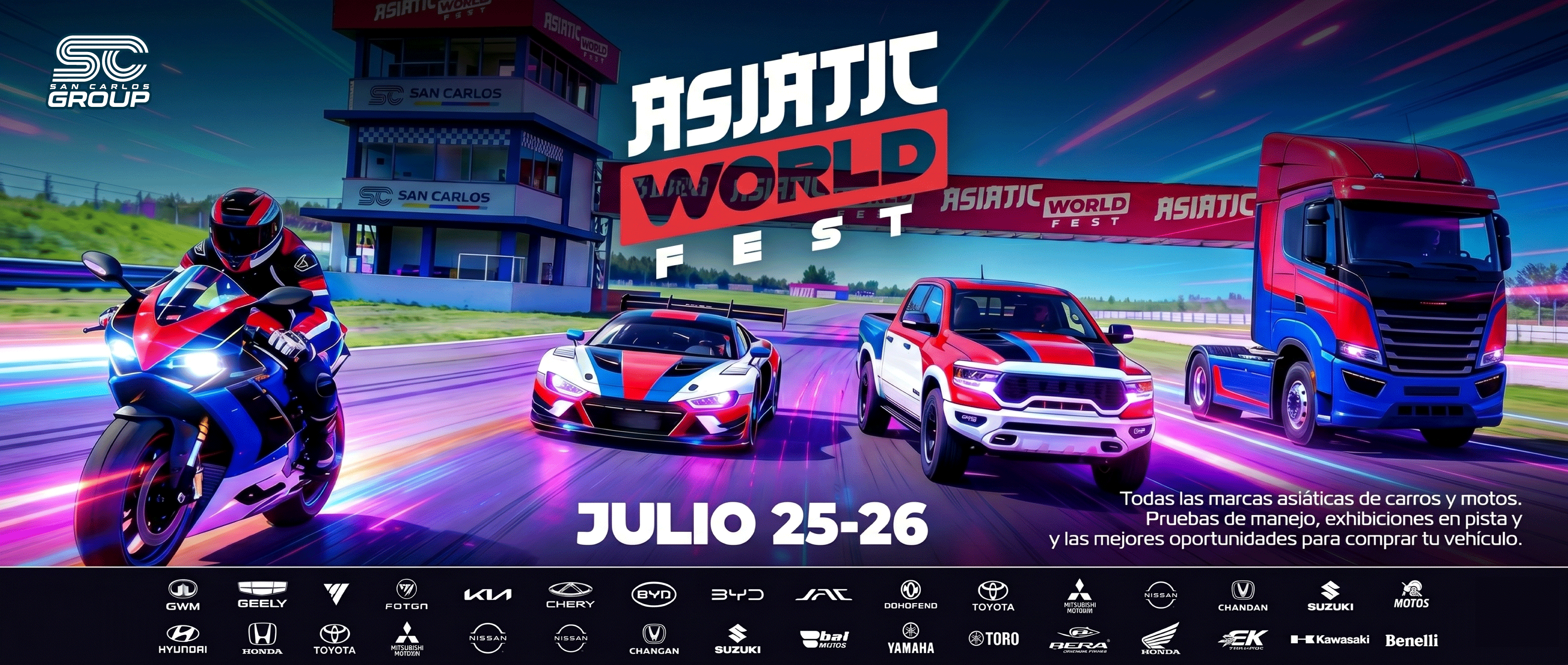 Asiatic World Fest - Julio 25-26 en Circuito Internacional San Carlos