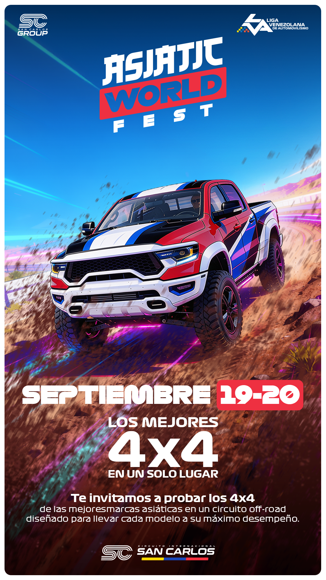 Experiencia 4x4 del Asiatic World Fest